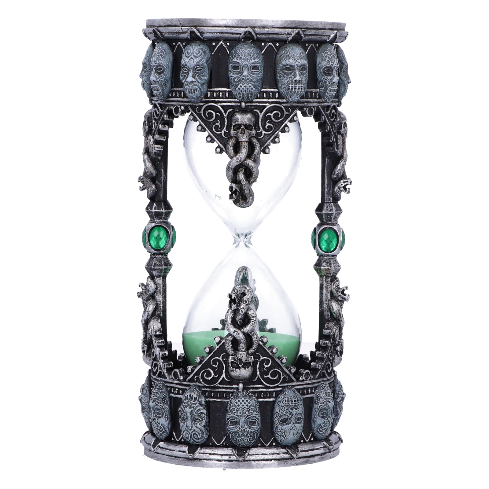 Nemesis Now Harry Potter Death Eater Sand Timer, Resin, Silver, 18cm