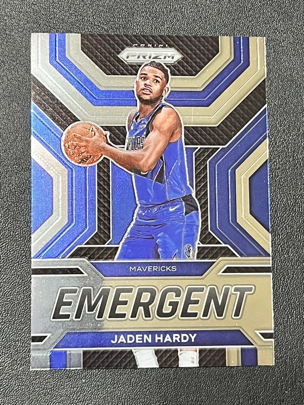 Jaden Hardy 2022-23 Panini Prizm Emergent #11 Rookie Card RC Dallas Mavericks