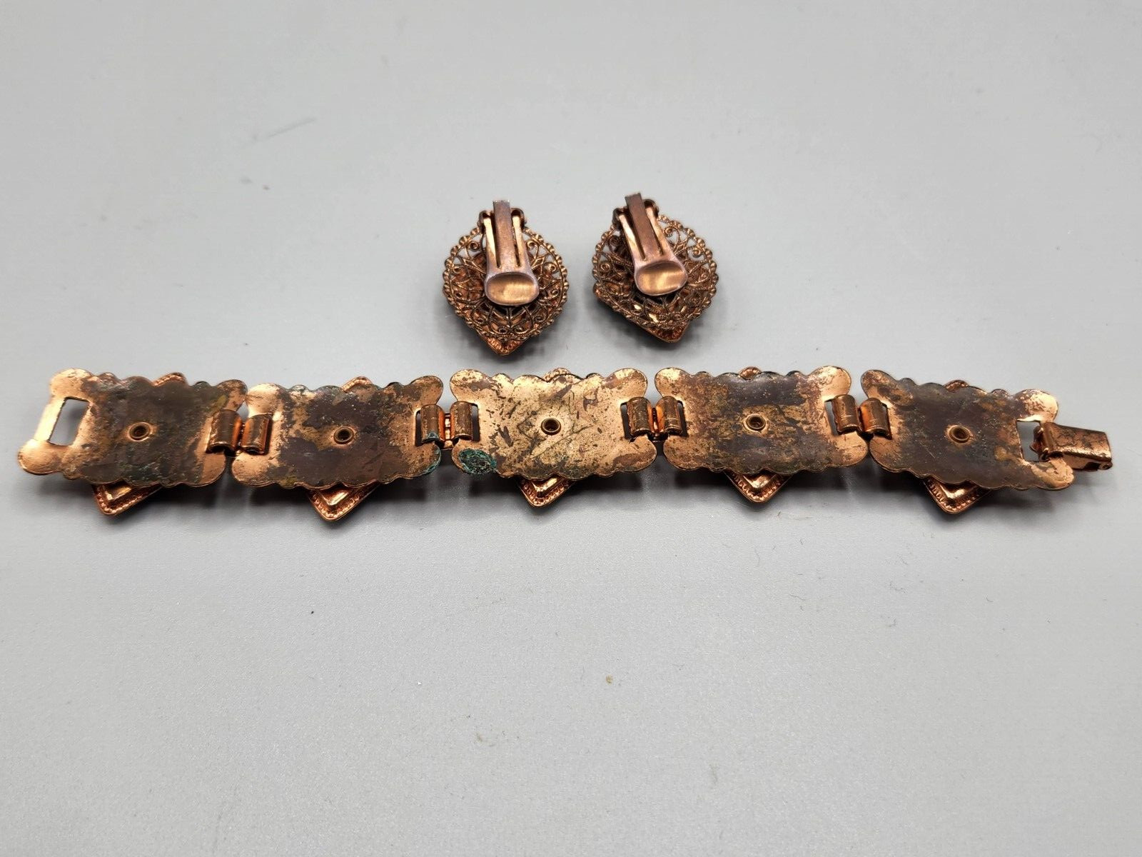 Copper - Solid - With Turquoise Accents Bracelet … - image 5