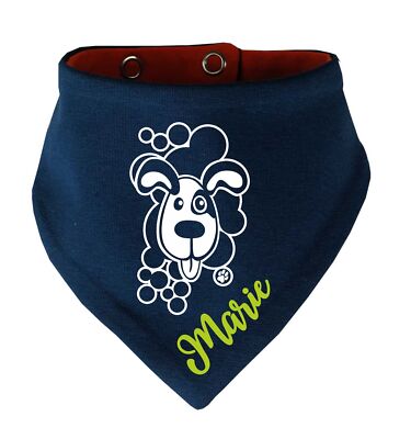 Hunde Wende Halstuch BELLO personalisiert mit Namen des Hundes