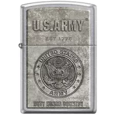 Zippo Lighter - U.S. Army Established 1775 Street Chrome - 856420