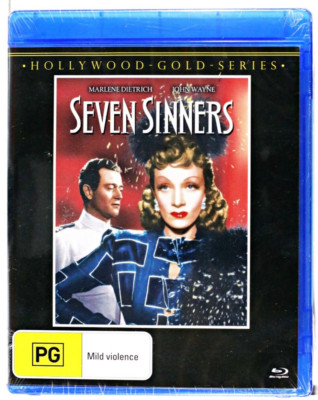 Seven Sinners - Marlene Dietrich John Wayne - Blu-Ray Region B New Sealed