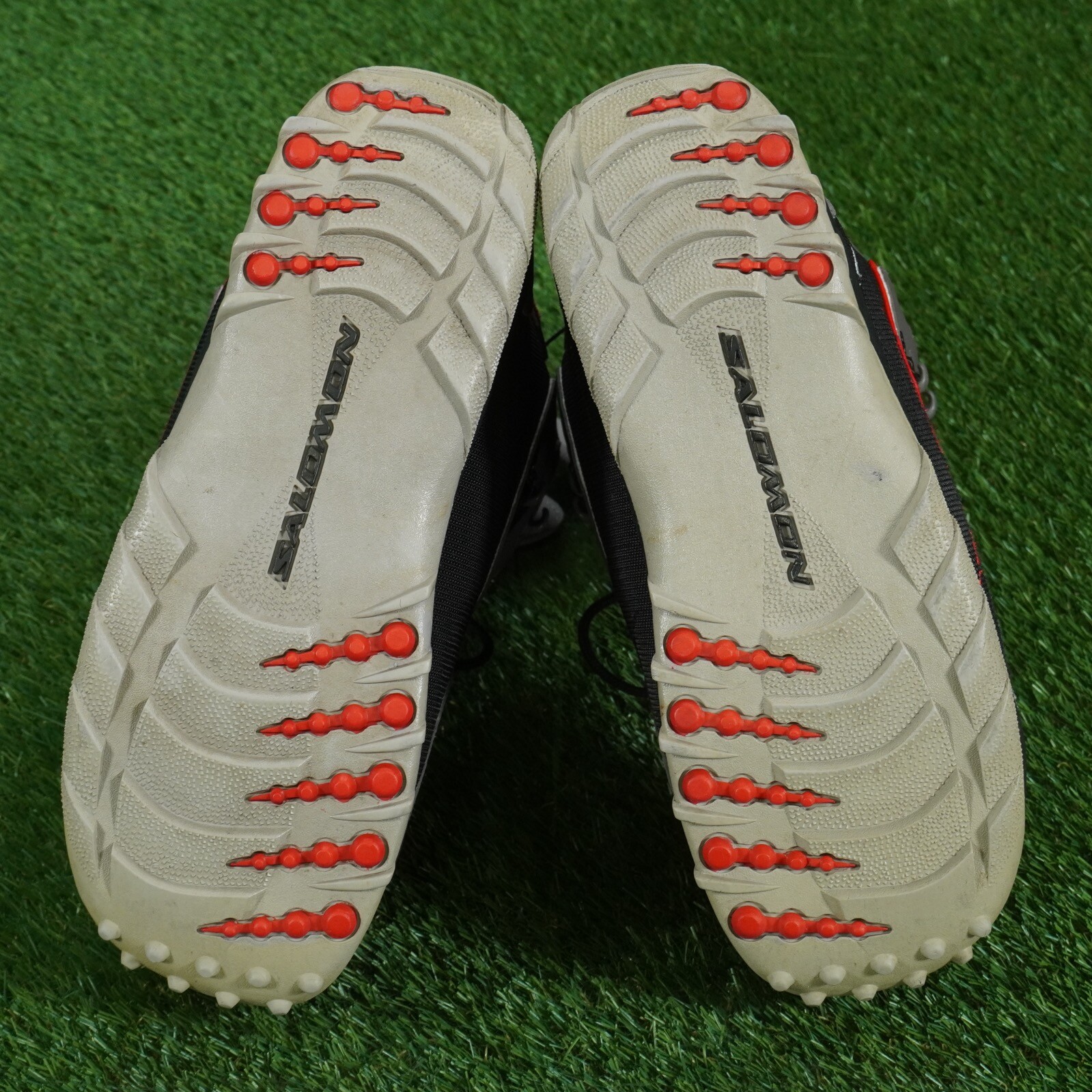 STIVALI DA SNOWBOARD INVERNALI SALOMON SYMBIO GRIGIO NERO ROSSO US 12 EU 46 1 3 ~ BELLI!!