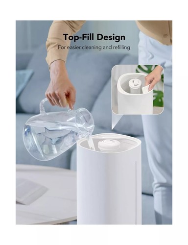 Govee 6L Smart WiFi Humidifiers for Bedroom Large Room Plants, Top Fill Cool ... - Picture 4 of 9