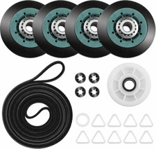 WED8300SW2 Whirlpool Heavy Duty Dryer Rollers Pulley Belt Kit