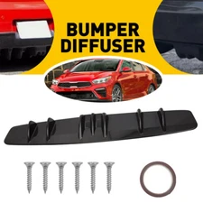 Universal 33" Car Glossy Black Rear Bumper Diffuser Splitter Spoiler Wing Trim