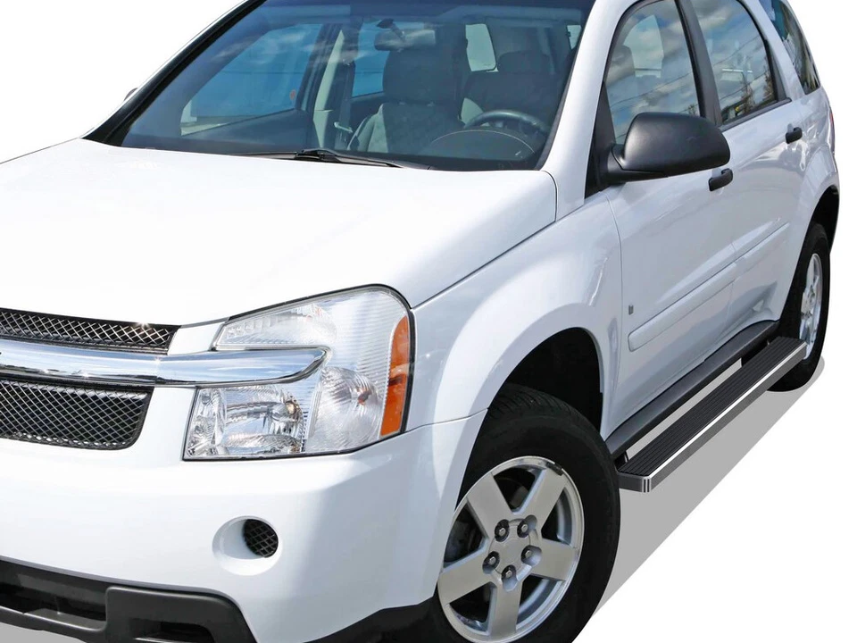 Tablas de correr SUPERADAS 4" plateadas ajuste 05-09 Chevy Equinox Foto 2 de 4