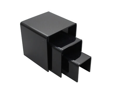 Clear/Black Riser Plexiglass Riser Lucite Acrylic Riser Display Risers rack