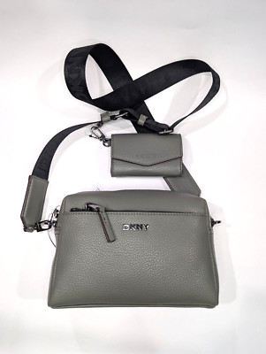 DKNY Women's Sage Green Tate Camera Crossboy W/Pouch (R43EAH41) - NWT