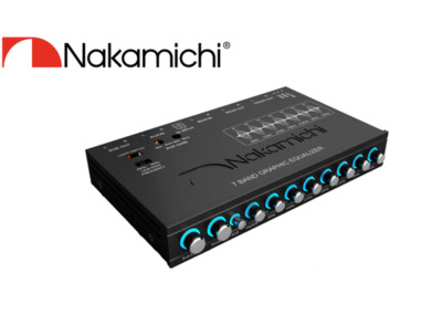 Nakamichi EQ-Z8125 Car Audio 7 Band Graphic Equalizer With 3.5mm RCA AUX-In NEW