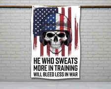 American Skull Flag - Motivational Gym Wall Decor