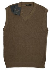 NEW Ermenegildo Zegna Couture XXX Vest  e 52 US M Cashmere Cotton Slim Fit