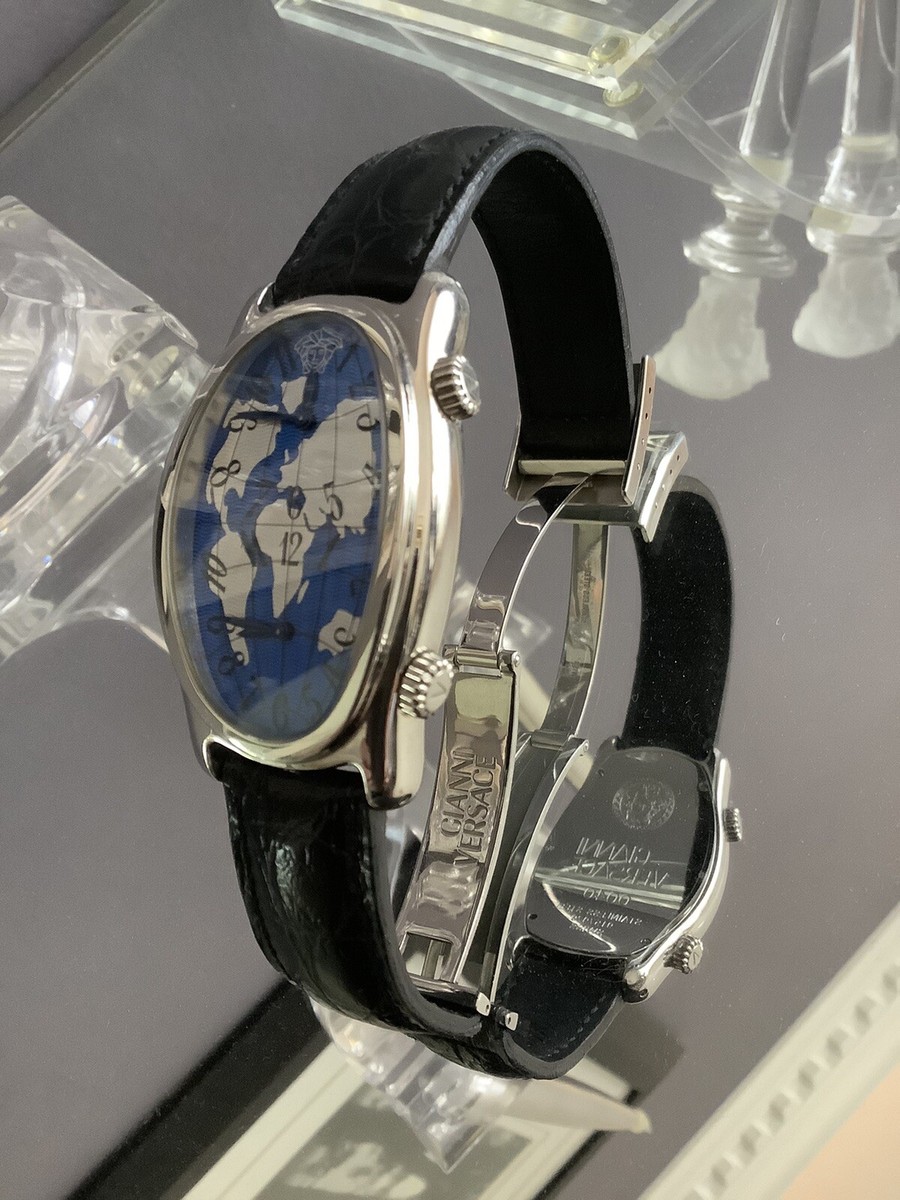 Versace Gianni Love Time Dual Watch Quartz Blue Dial GIANNI VERSACE LIMITED EDITION COLLECTORS DUAL TIME UNISEX  main image 4