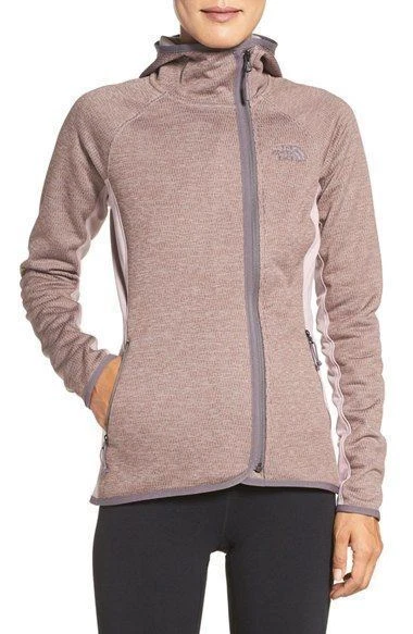The North Face Jacket Arcata Hoodie Full Zip Slim Fit Lightweight Quail Grey XS