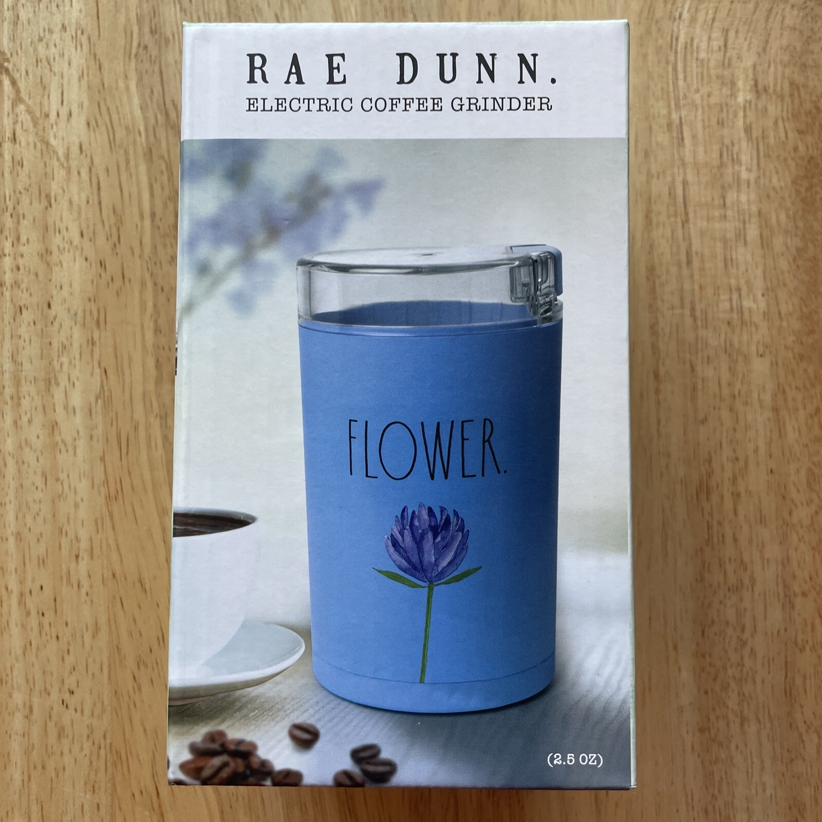 Rae Dunn Electric Coffee Grinder 🌺 FLOWER Blue BNIB eBay