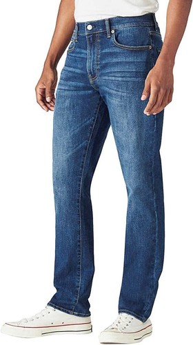 Pantalones de mezclilla Lucky Brand 410 atléticos calce recto pierna recta azules para hombre - Imagen 8 de 12