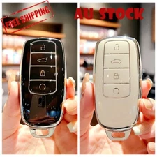 4 Button TPU Car Remote Key Fob Case Cover For Chery Omoda 5 Tiggo Black White