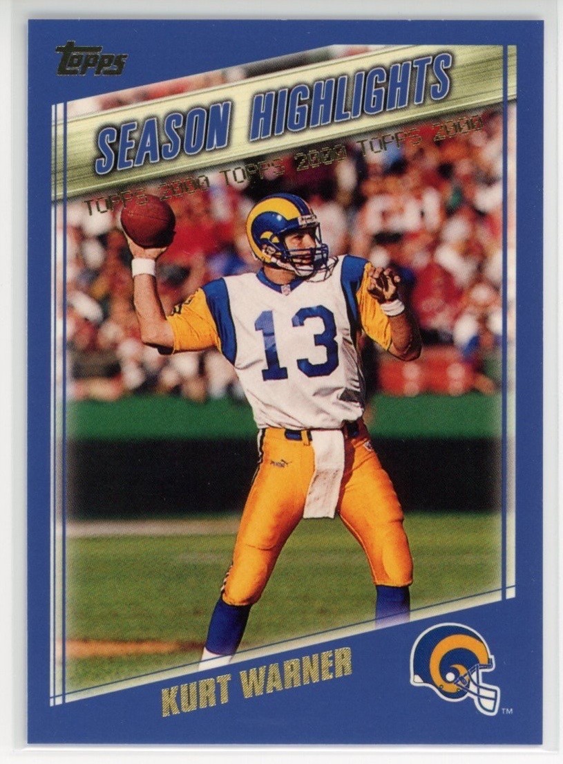 2000 Topps #321 Kurt Warner Season Highlights St. Louis Rams