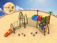 Kletterturm Turm Kletterwand Spielplatz Outdoor Spielturm Rutsche SpielpläTze
