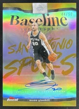 2025-26 Topps Finest Baseline Gold #BA-MG Manu Ginobili Auto /50