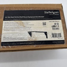 StarTech RK219WALLV 2U 19in Steel Vertical Wall Mount Equipment Rack Bracket NEW