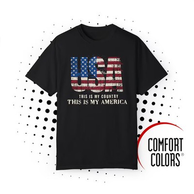 Proud USA Est Comfort Tee Patriotic American Flag Shirt Gift