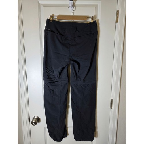 COLUMBIA Black Summit Valley Convertible Active Outdoor Hiking Casual Pant SZ 10 - Picture 2 of 11