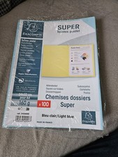 100pk A4 Square Cut Folders