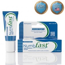 30g - 150g Lidocaine Numbing Cream NumbFast Topical Anesthetic Water Based