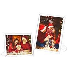 4x6 Inches Acrylic Picture Frame with Stand, Clear Photo Frame with 4"x 6" 1