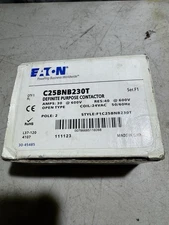 Eaton C25BNB230T definite purpose, contactor. 24 Volt Coil. 2-Pole 30 Amp Rated.