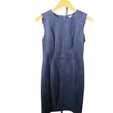 Calvin Klein Navy Blue Sleeveless Sheath Dress Size 8
