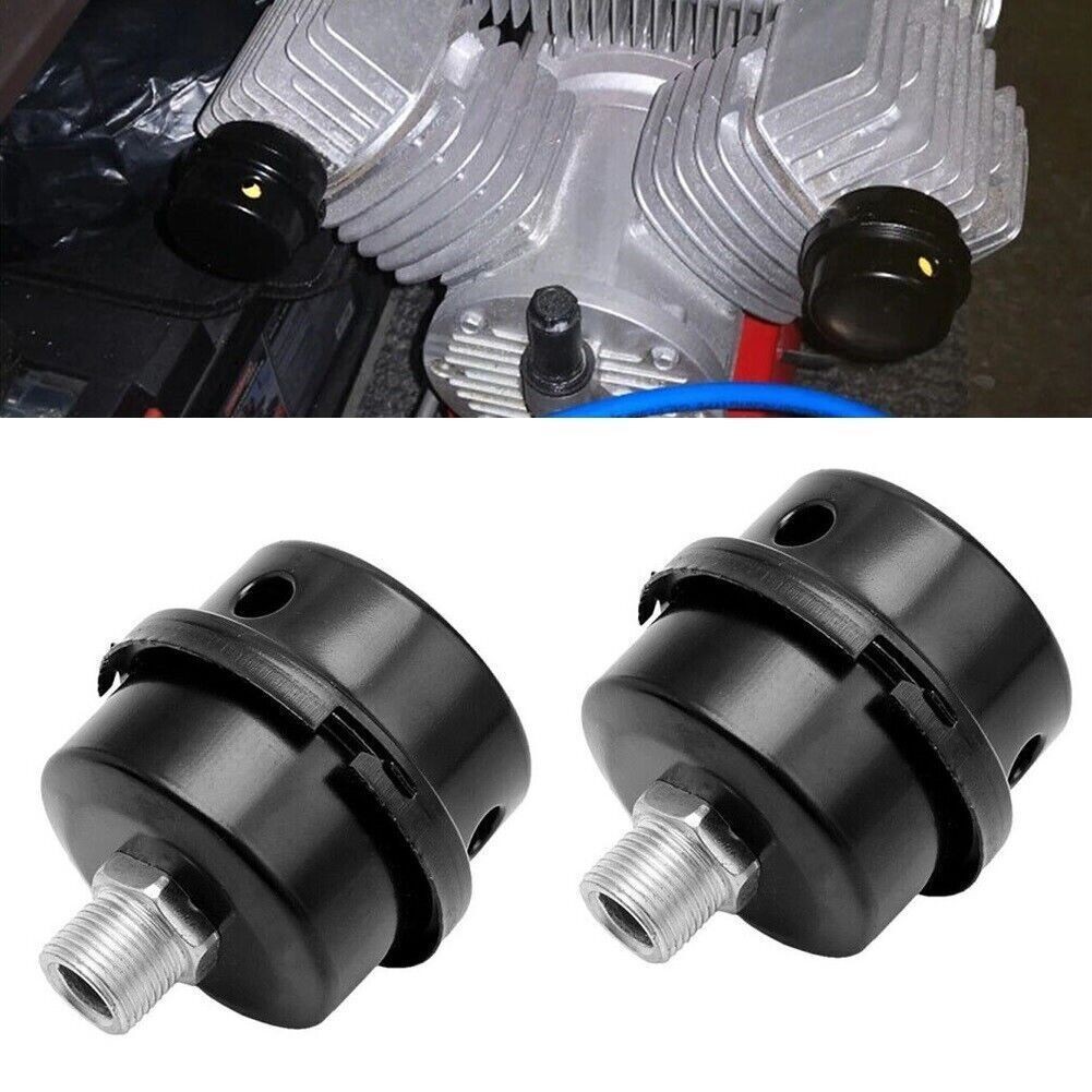 2x Air Compressor Metal Filter Intake Filter Noise Muffler Silencer 1/2" PT 20mm