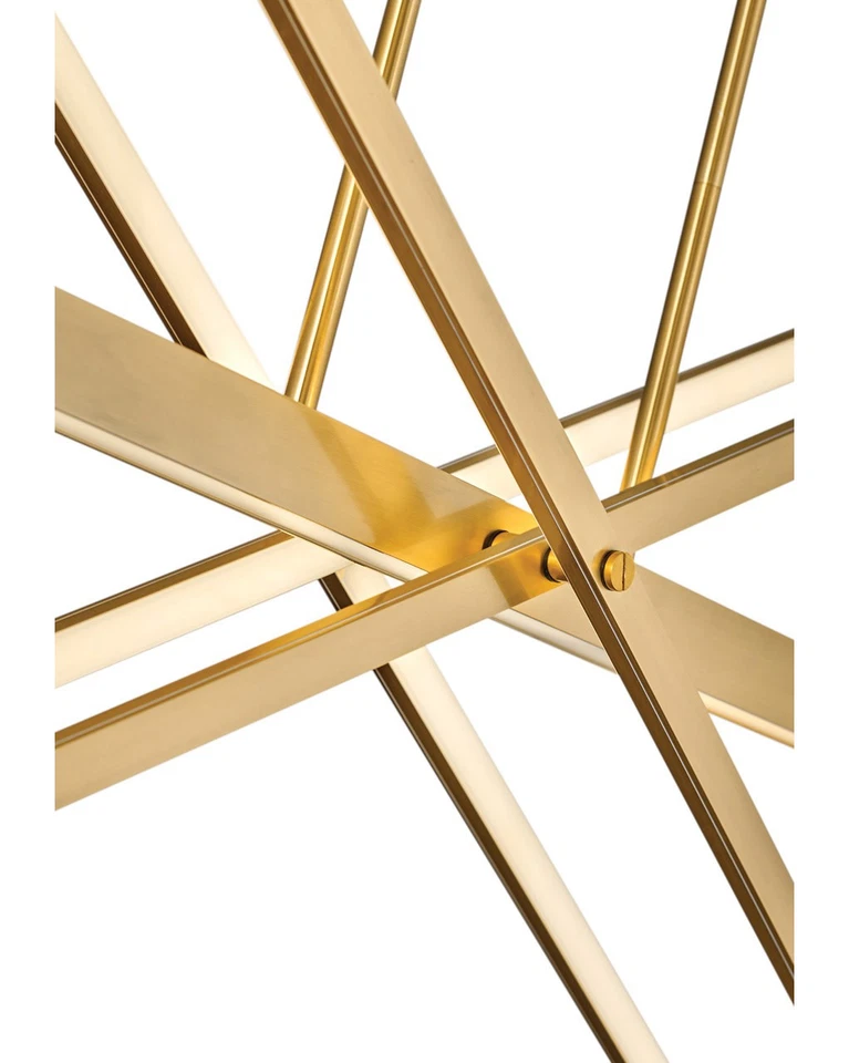 Fredrick Ramond FR34806 相切灯 36 英寸宽 LED 线性吊灯 - 黄铜 — 第 3/4 张图片