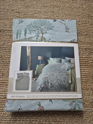 NEU Pip Studio Bettwäsche 200x200/2x80x80 cm Zubieta Blau Blue Doppelbett 