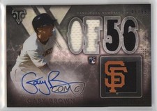 2015 Topps Triple Threads Rookies and Future Phenoms /99 Gary Brown Auto 0b0