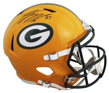 Packers Jordy Nelson Authentic Signed Full Size Speed Rep Helmet JSA Witness