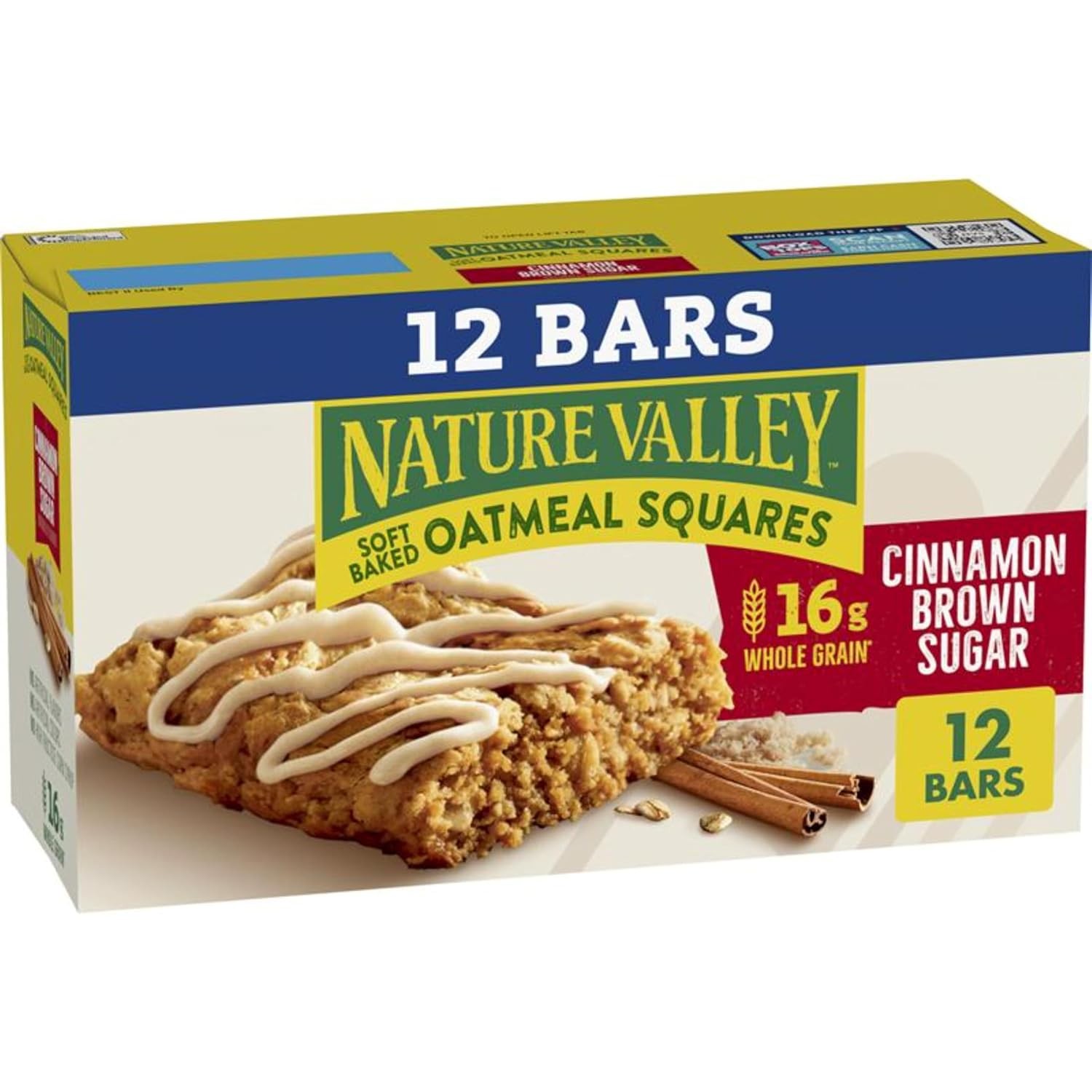 Nature Valley Soft-Baked Oatmeal Squares, Cinnamon Brown Sug