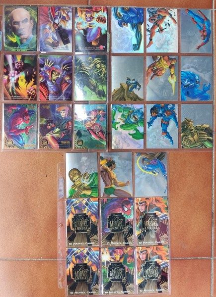 Colección completa Flair Marvel Annual 1995 – Con especiales