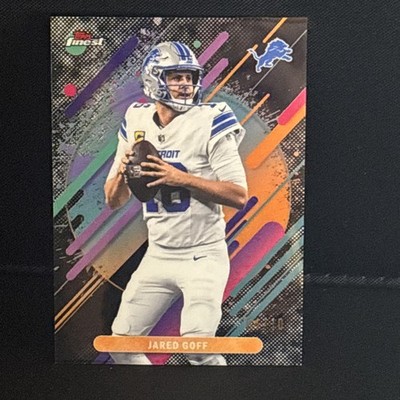 JARED GOFF 2025 TOPPS FINEST #232 RARE BLACK REFRACTOR MACH #04/10 LIONS