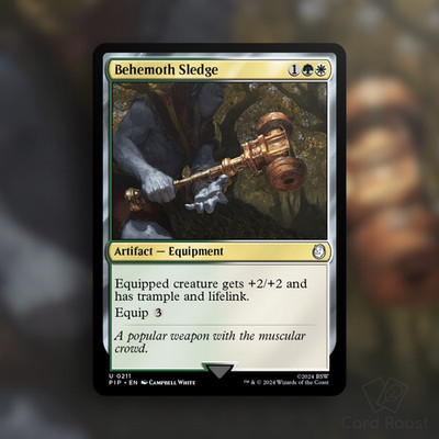 MTG Magic Behemoth Sledge 0211 Universes Beyond: Fallout PIP