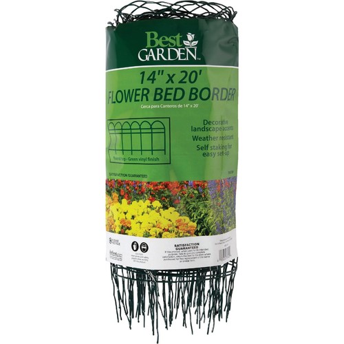 Best Garden 14 In. H x 20 Ft. L Galvanized Wire Decorative Border Fence 700789 - Picture 2 of 2