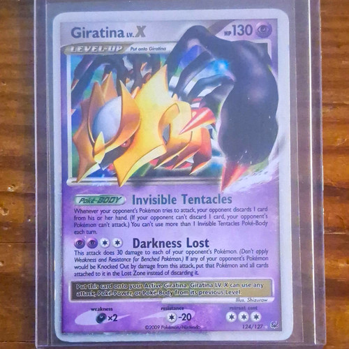 The Pokemon Company Giratina LV.X Platinum Holo Ultra Rare 124/127 2009 EN