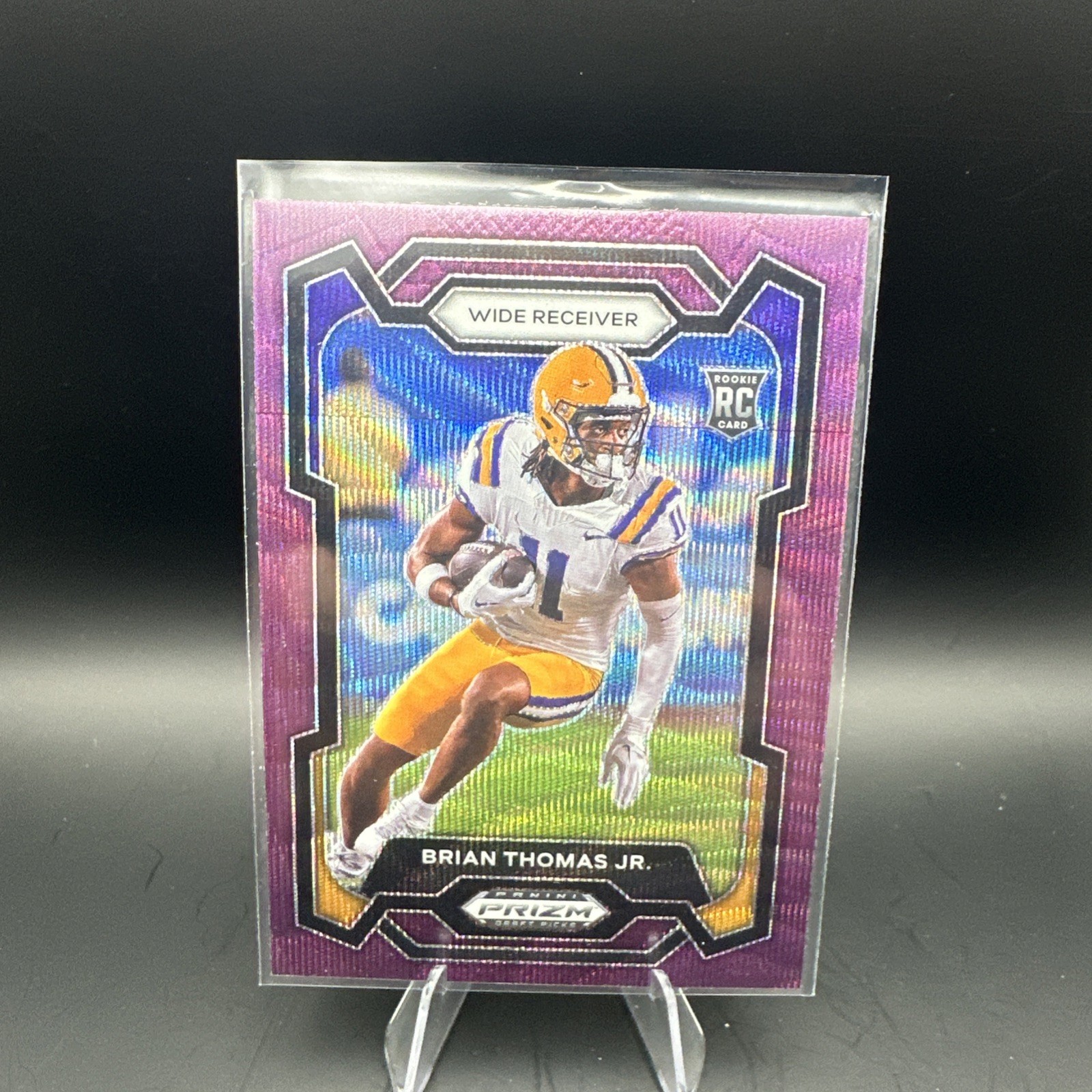2024 Panini Prizm Draft Picks - Brian Thomas Jr. #118 Purple Wave Prizm (RC)