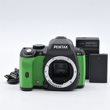 PENTAX K r Body Custom Color Green Black Digital SLR Camera Used
