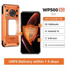 2026 OUKITEL WP500 5G Rugged Phone 36GB 1TB 6.78'' FHD 10000mAh Android 16 NFC