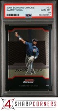 2004 BOWMAN CHROME #73 SAMMY SOSA CUBS POP 2 PSA 10