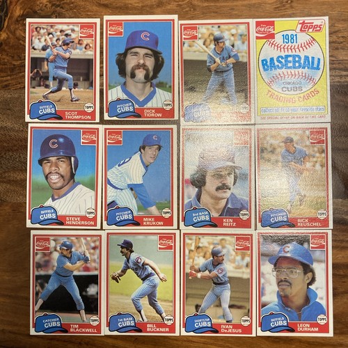 1981 COCA COLA BY TOPPS BASEBALL COMPLETE 132 CARD SET ALL 11 TEAMS - Picture 4 of 13