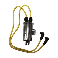 V-Factor Chrome High Performance Round Coil w/Wires - 16010