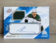 2023-24 Upper Deck SPx Milos Kelemen /65 Rookie Autograph Card No. MK UD